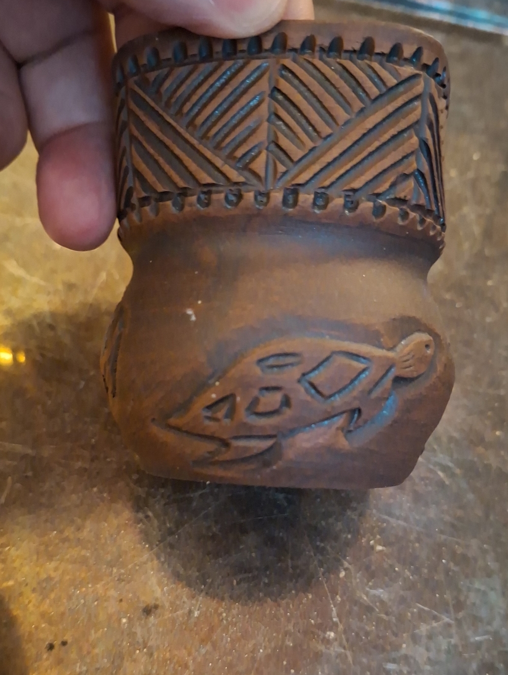 Vintage S. A. HILL, 6 Nations Pottery Vase